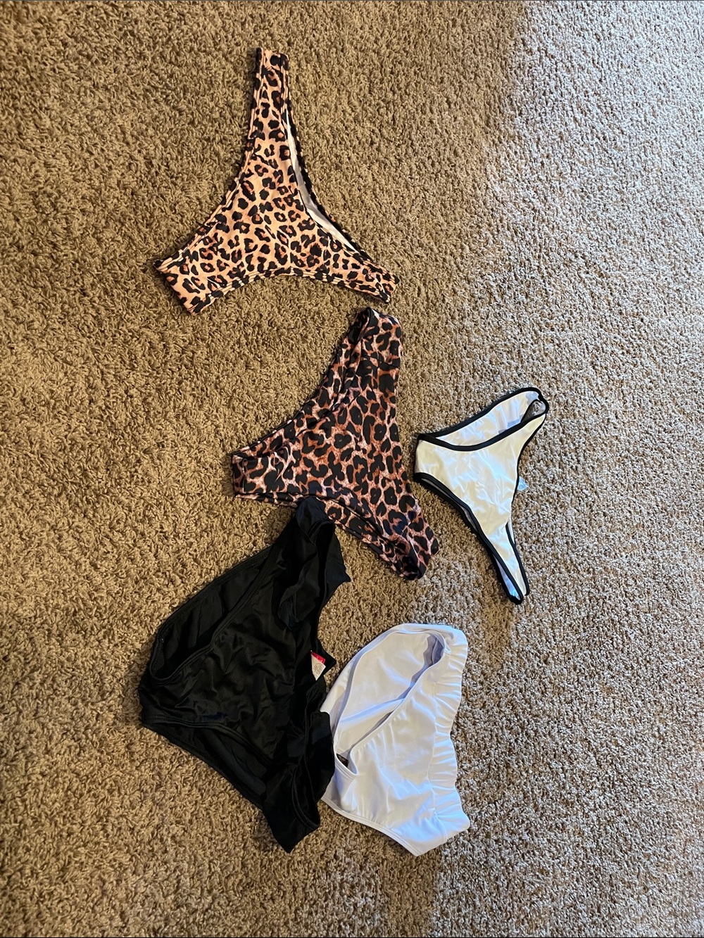 Women’s Leopard & Solid Swim Bottoms Pack - Mixed Colors
